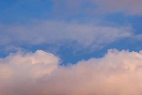 Soft Clouds Against A Blue Sky Photos
