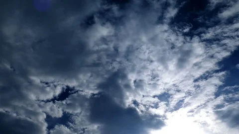 Soft clouds and sun Stock Footage 103551914