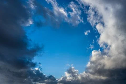 Soft clouds on blue sky Stock Photos