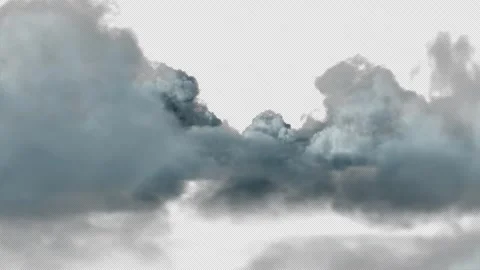 Soft Clouds Floating on Alpha Stock Footage 310304729