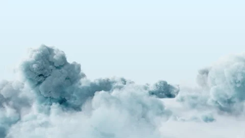 Soft Clouds Fly in the Sky Stock Footage 286405167