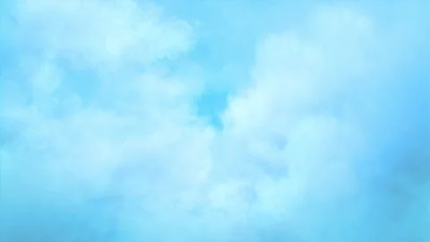 Soft Clouds Fly in the Sky Loop Stock Footage 163956498