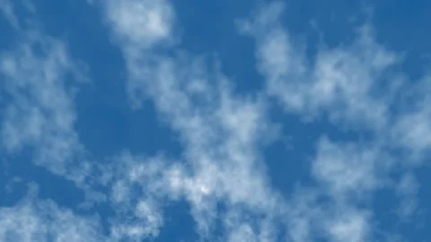 Soft clouds moving slowly across the sky Stock-Footage 265644525