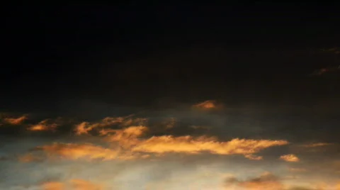 Soft clouds sky sunset time lapse Stock Footage 581328