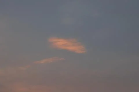 Soft Clouds at Sunset Stock Photos