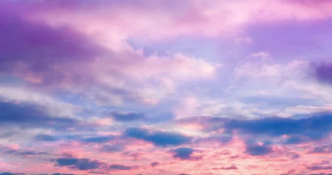 Soft cloudy landscape with swirling and flying clouds at different levels of sky Видео 237991067