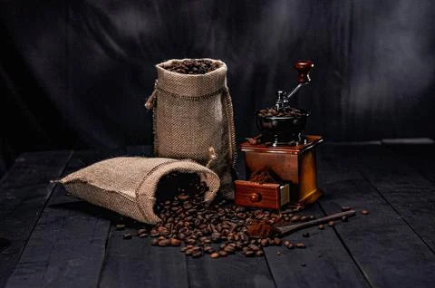 Soft coffee grounds Stock Photos