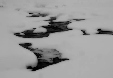 Soft cold snow Stock Photos