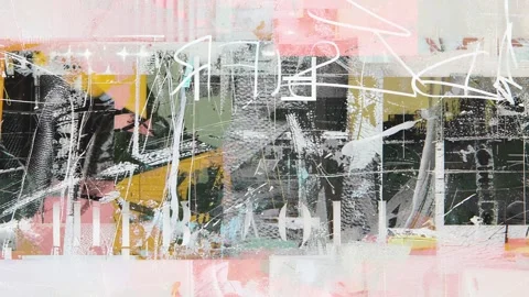 Soft Collage Grunge Overlay Background Seamless Loop Видео 328391320