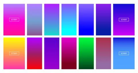 Soft color background - Modern screen vector design for mobile app 스톡 일러스트