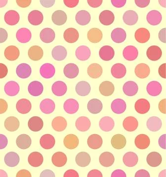 Soft color circles seamless texture Stock Illustration