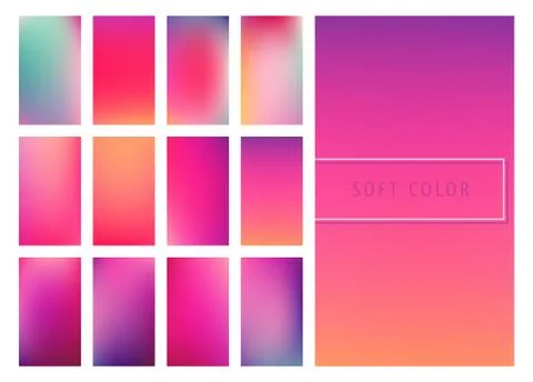 Soft color gradients background Stock Illustration