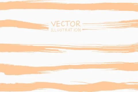 Soft color grunge horizontal strip brush strokes on a light background. Stock Illustration