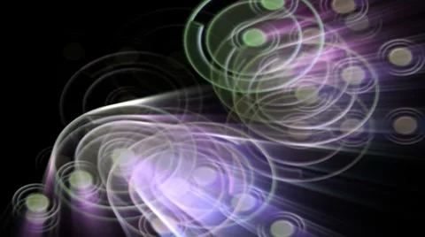 Soft Colored Rings of Light Stock Footage 8684049