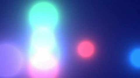 Soft Colorful Circles Floating In Space Video stock 843641