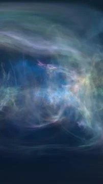 Soft colorful nebula cloud with flowing pastel shades and dreamy texture Stock Illustration