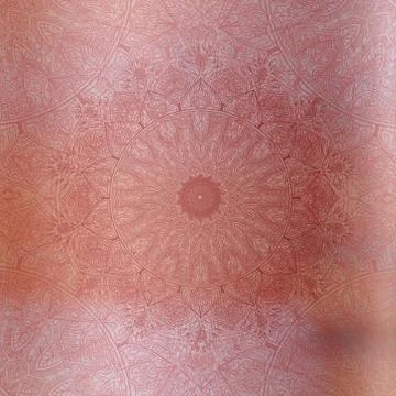 Soft colorful pattern with mandala element. Vintage decorative elements.  Isl 库存插图