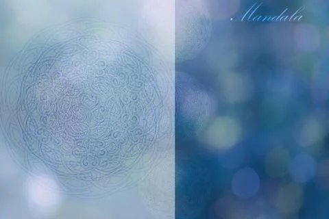 Soft colorful pattern with mandala element. Vintage decorative elements.  Isl Stockillustratie