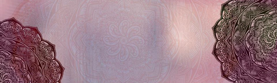 Soft colorful pattern with mandala element. Vintage decorative elements.  Isl Stock Illustration