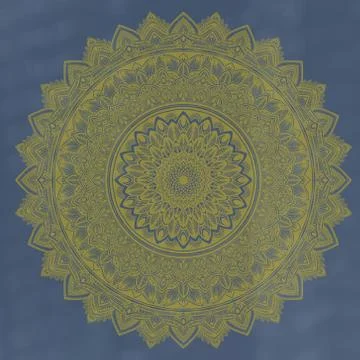 Soft colorful pattern with mandala element. Vintage decorative elements.  Isl Stock Illustration