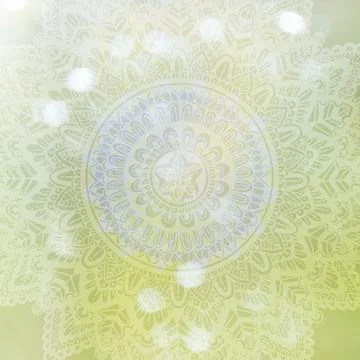 Soft colorful pattern with mandala element. Vintage decorative elements.  Isl Illustrazione stock