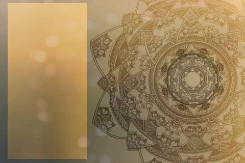 Soft colorful pattern with mandala element. Vintage decorative elements.  Isl Stockillustratie