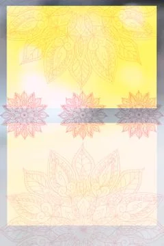 Soft colorful pattern with mandala element. Vintage decorative elements.  Isl Stock Photos