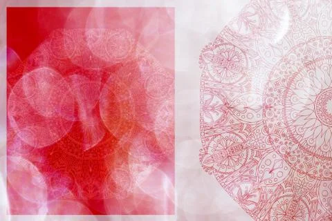  Soft colorful pattern with mandala element. Vintage decorative elements.  Islam Stock Photos