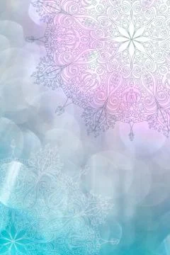 Soft colorful pattern with mandala element. Vintage decorative elements.  Islam, Stock Photos