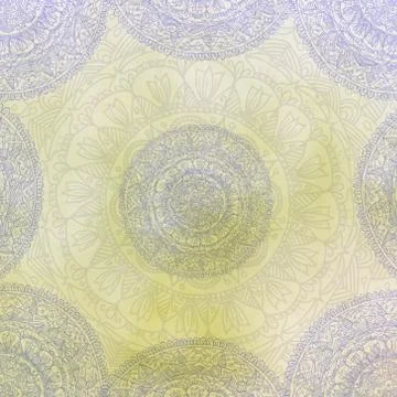 Soft colorful pattern with mandala element. Vintage decorative elements.  Isl Stock Photos