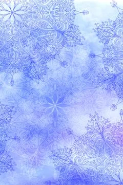 Soft colorful pattern with mandala element. Vintage decorative elements.  Isl 스톡 사진