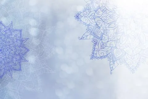 Soft colorful pattern with mandala element. Vintage decorative elements.  Isl Stock Photos