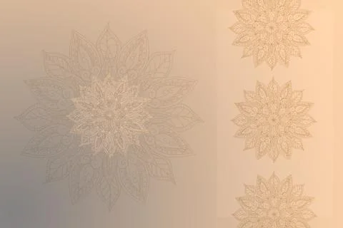 Soft colorful pattern with mandala element. Vintage decorative elements. Is Stock Photos