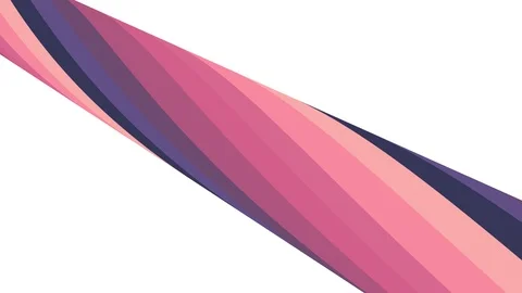 Soft colors flat 3D tube candy seamless loop abstract shape animation diagonal Stock-Footage 89569744