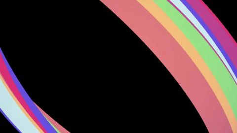 Soft colors flat diagonal frame curved candy line abstract shape illustration 스톡 일러스트