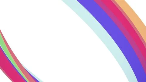 Soft colors flat diagonal frame curved candy line abstract shape illustration 스톡 일러스트