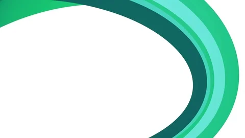 Soft colors flat green rainbow frame curved candy line seamless loop abstract Stock Footage 89584178
