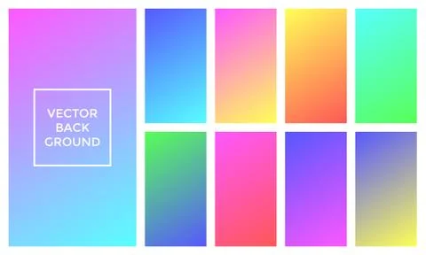 Soft colors vector background of gradient palette Illustrazione stock