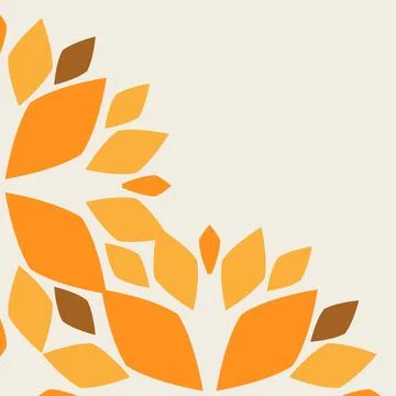 Soft colour floral frame corner Stock Illustration