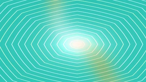Soft Concentric Wave Rings with Subtle Light Leak Effects Stock Footage 341311624