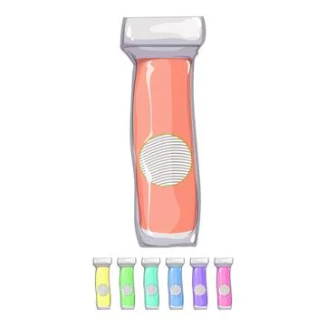 Soft cotton pad cartoon vector graphic 스톡 일러스트