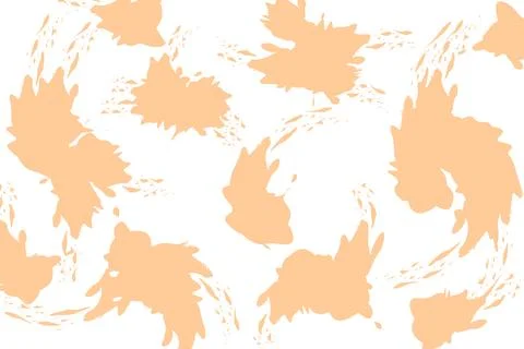 Soft Cream Abstract Paint Splash Spill Pattern Background JPG-EPS Stockillustratie