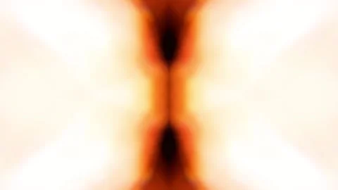 Soft Cream Orange Glowing Light Symmetrical Abstract Background Loop Stock-Footage 347450271