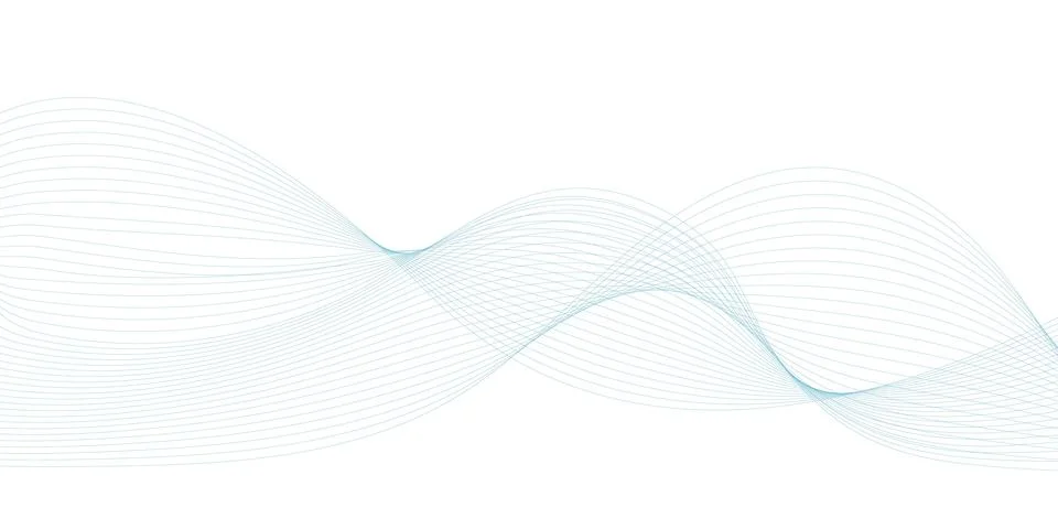 Soft Cyan Abstract Wave Background Design Ilustração Stock