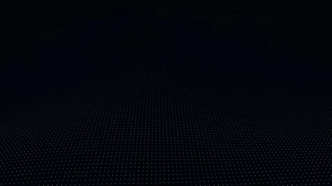 Soft Cyan Digital Point Cloud Landscape with Rolling Wave Motion and Cool B.. Видео 345982001