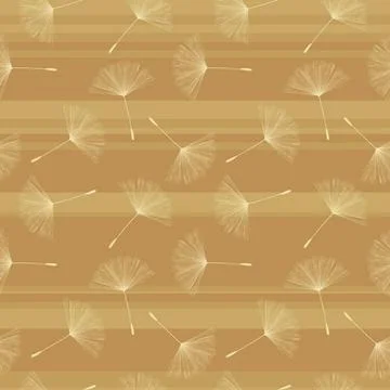 Soft dandelion seed pattern. Background illustration with dandelion seed i... Stock Photos