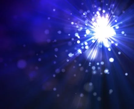 Soft dark bokeh background with smooth light and star. Stock Illustration