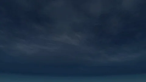 Soft Dark sky white grey apocalyptic cinematic rain storm clouds seamless loop Stock Footage 108278715