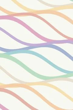 Soft diagonal pastel stripes create a calming rainbow pattern, ideal as a b.. Illustrazione stock