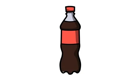 Soft drink bottle sketch background and 2d animation Vídeos de archivo 231323872